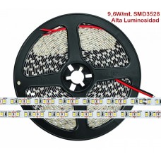 Tira LED 5 mts Flexible 48W 600 Led SMD 3528 IP20 Blanco Frío Alta Luminosidad